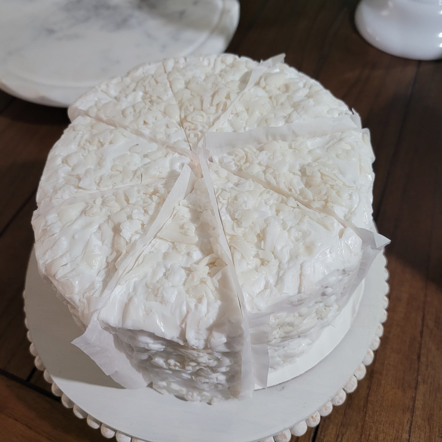 COCONUT CREAM  SOAP CAKE (By the Slice)