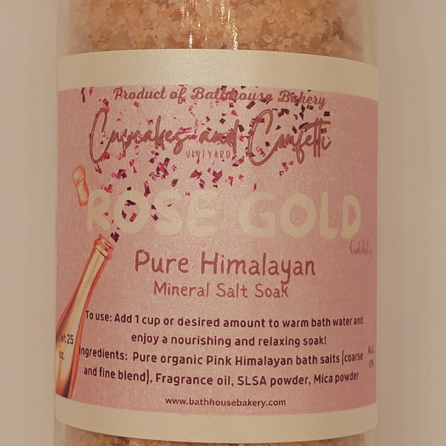 PINK HIMALAYAN CHAMPAGNE BATH SALTS