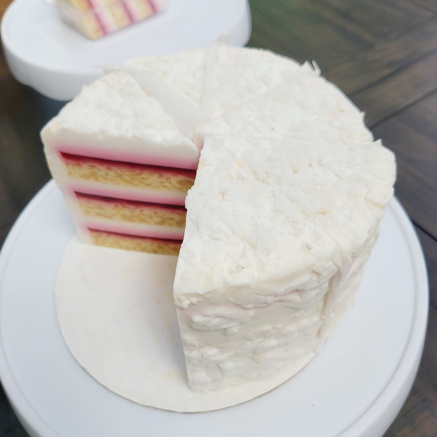 COCONUT CREAM  SOAP CAKE (By the Slice)