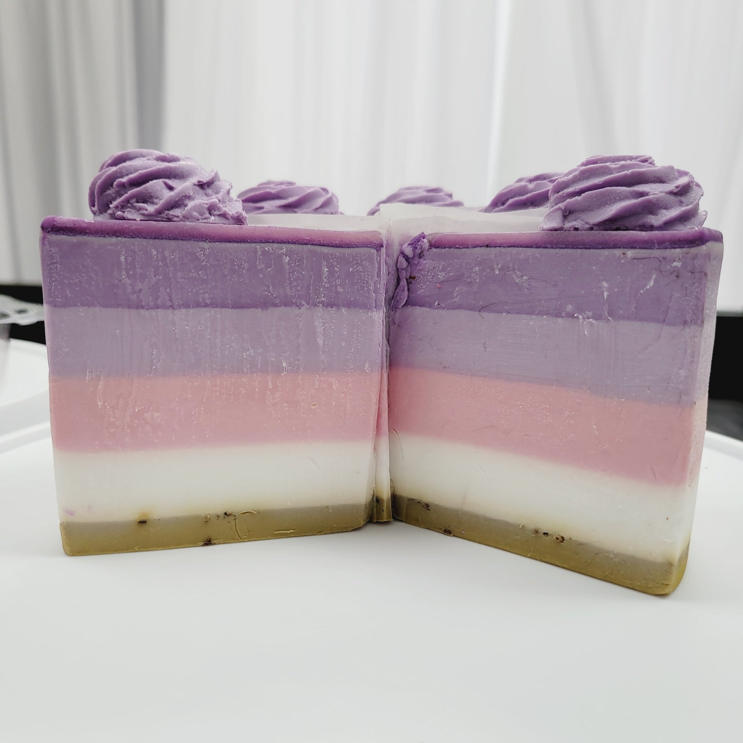 LAVENDER CAKE SOAP (By The Slice or Whole Cake)