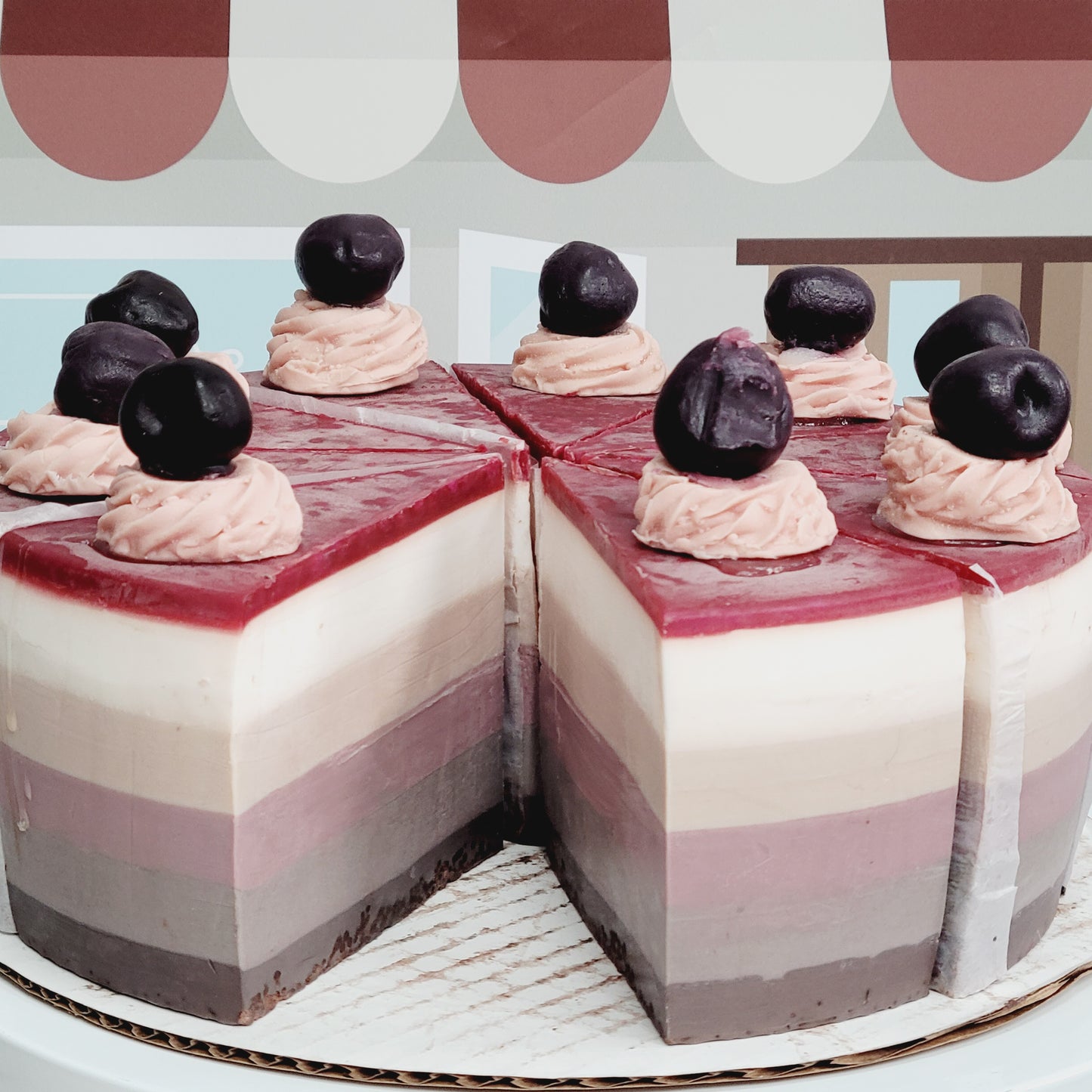 BLACK CHERRY MERLOT SOAP CAKE