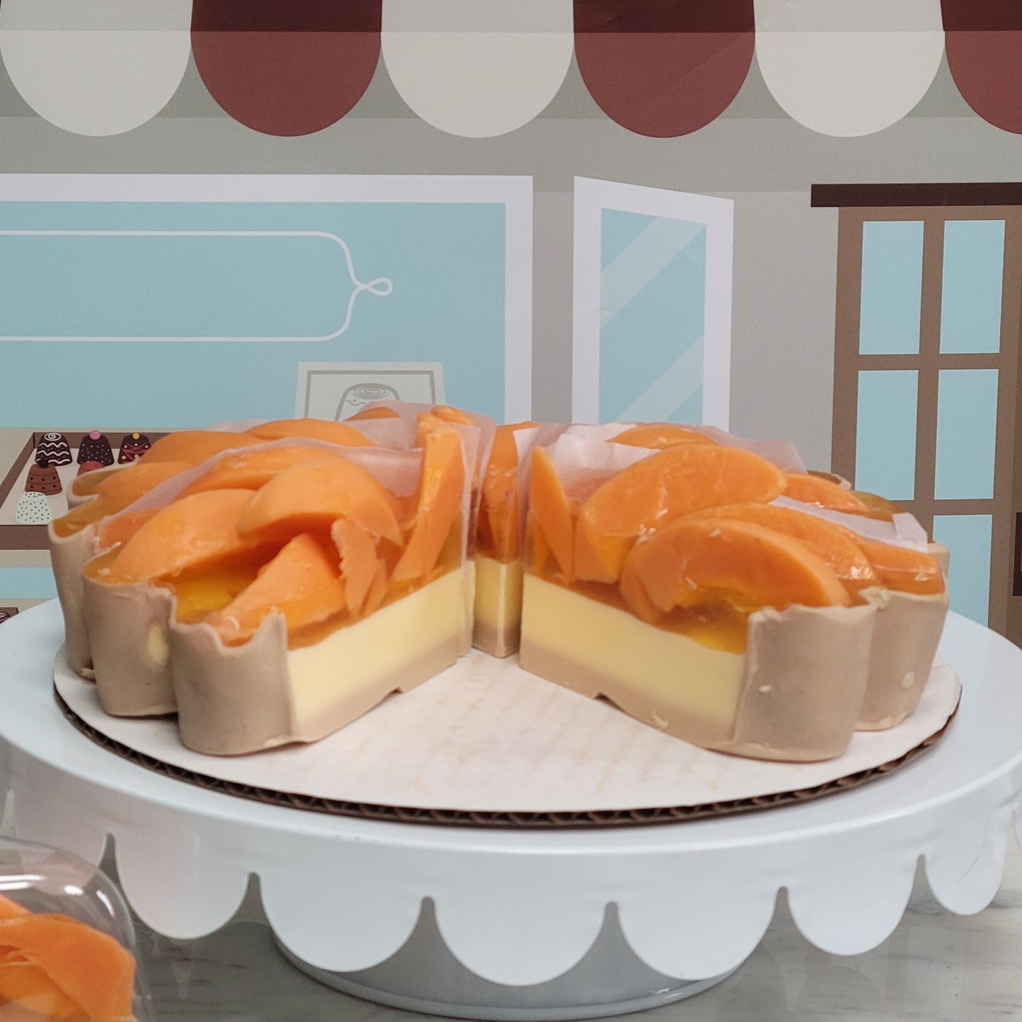 PEACH CHEESECAKE SOAP SLICE