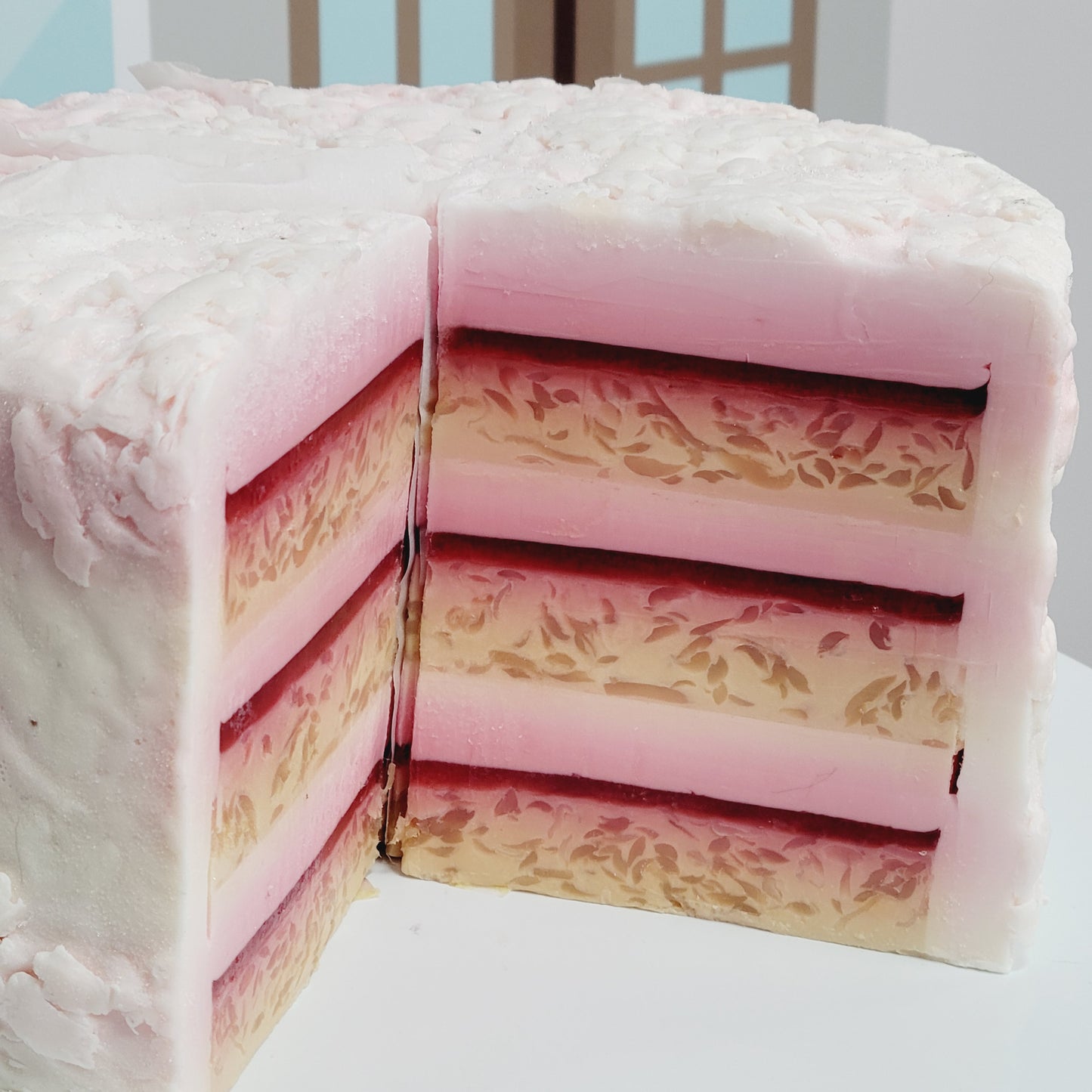 COCONUT CREAM  SOAP CAKE (By the Slice)