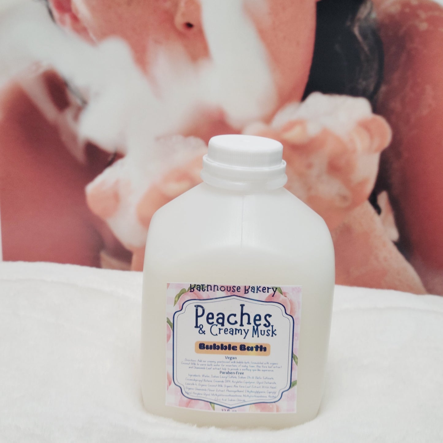 PEACHES & CREAMY MUSK BUBBLE BATH