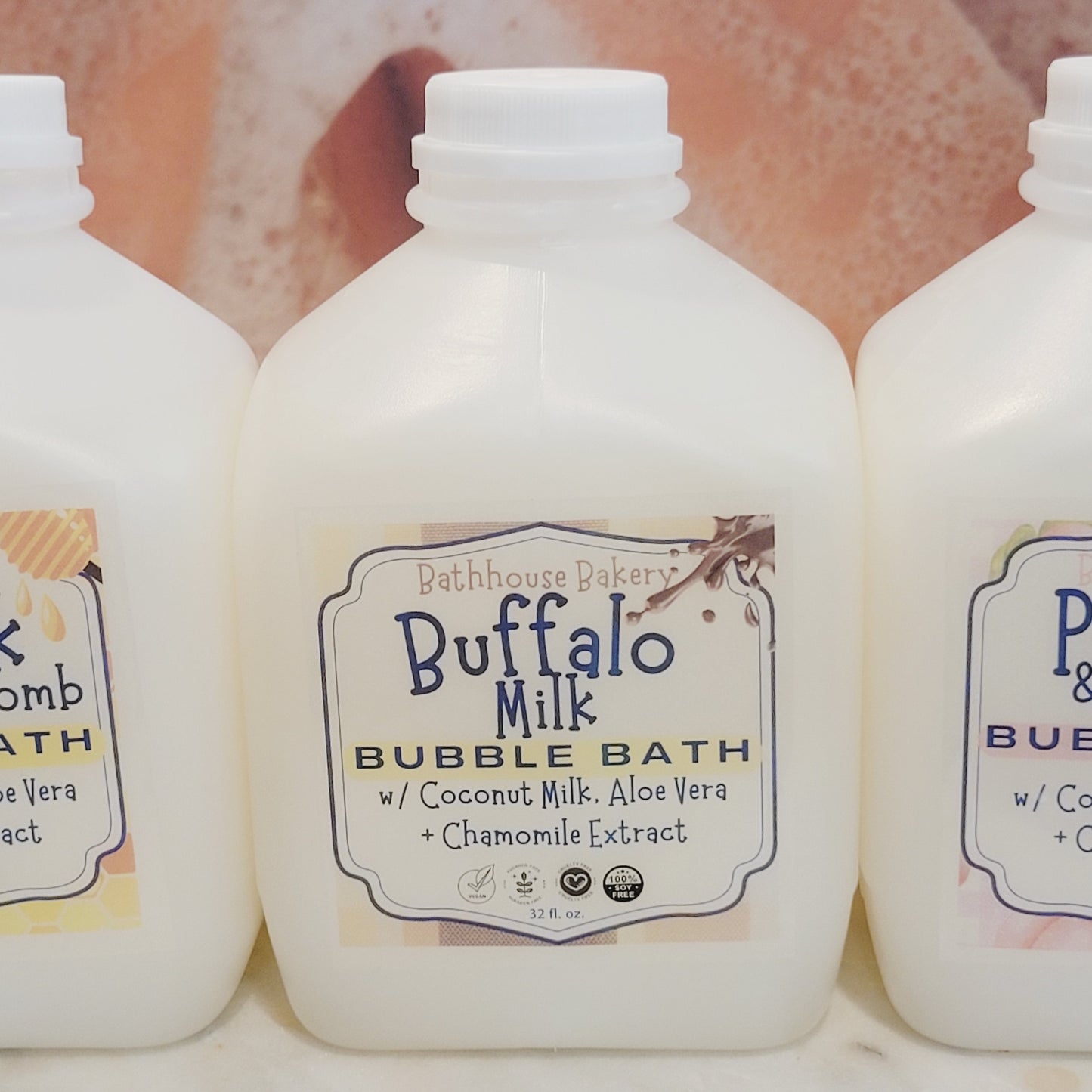 COCONUT MILK BUBBLE BATH, (BUFFALO MILK /CREME DE CACAO)