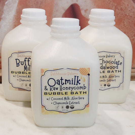 OATMILK & RAW HONEYCOMB (COCONUT MILK BUBBLE BATH)