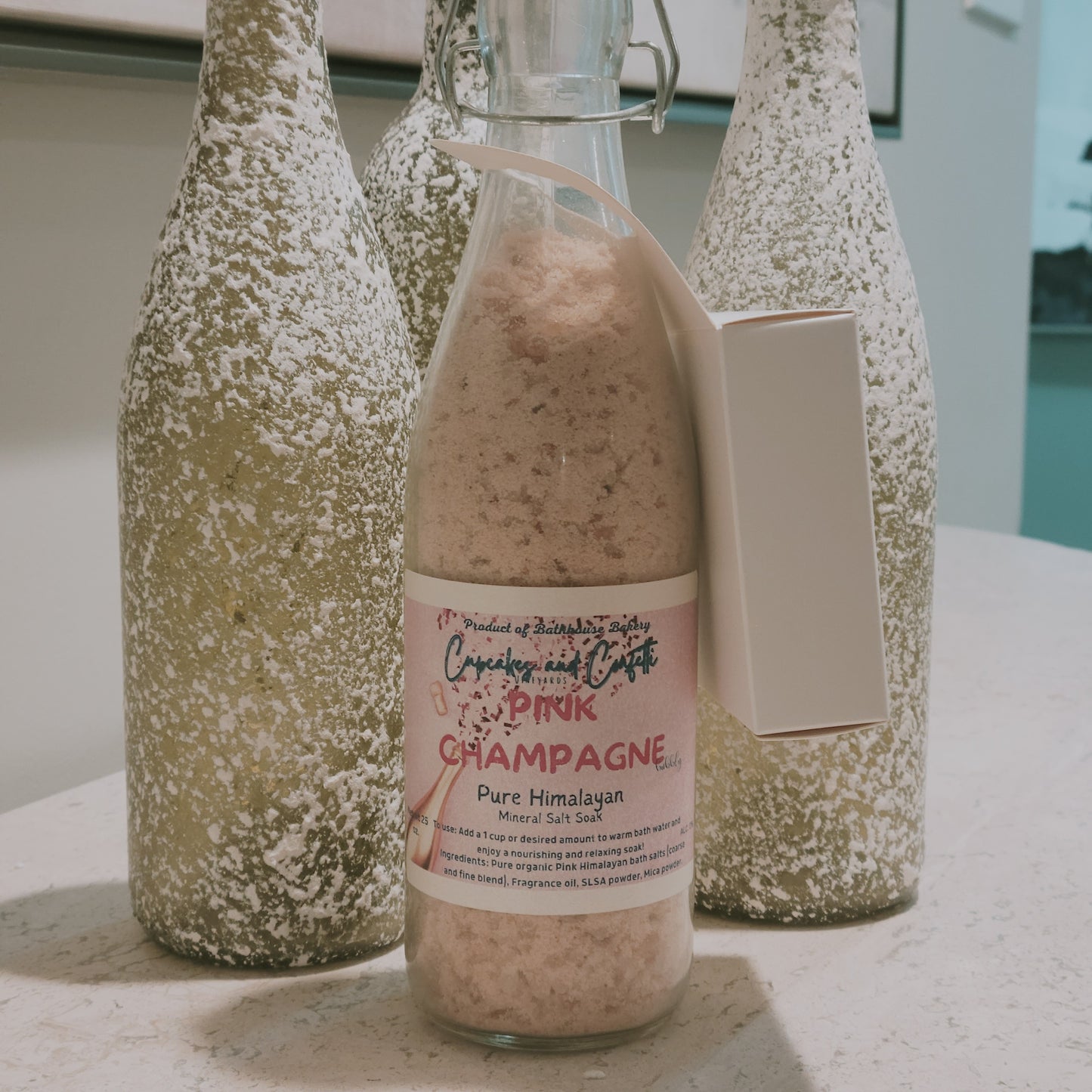 PINK HIMALAYAN CHAMPAGNE BATH SALTS