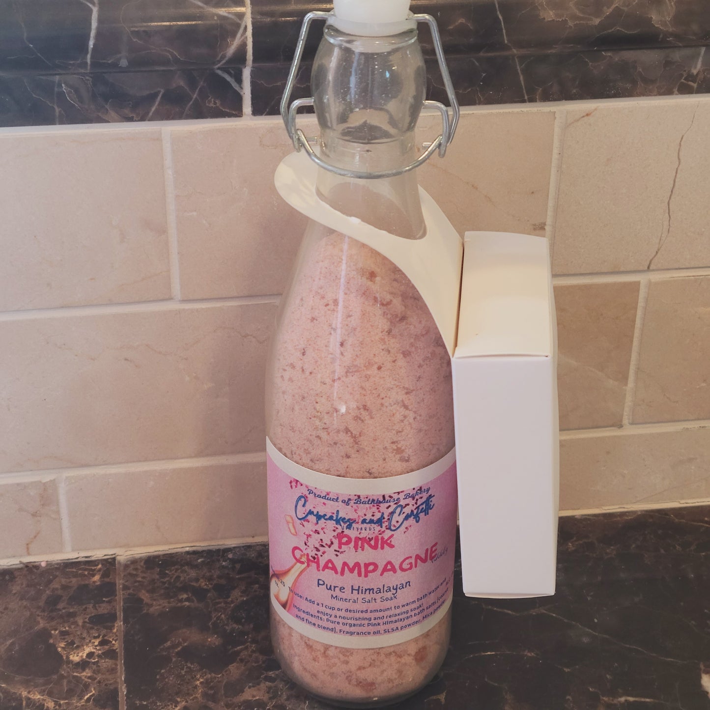 PINK HIMALAYAN CHAMPAGNE BATH SALTS