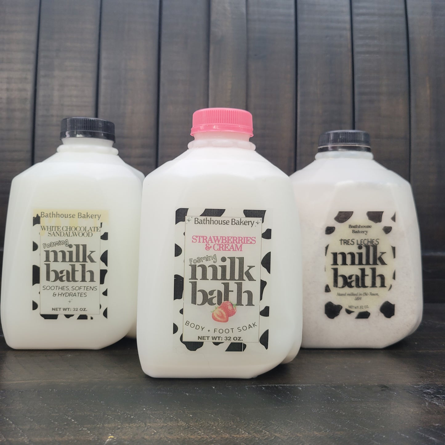 Milk Bath| Bath Soak| Authentic 32 oz squat milk jug!