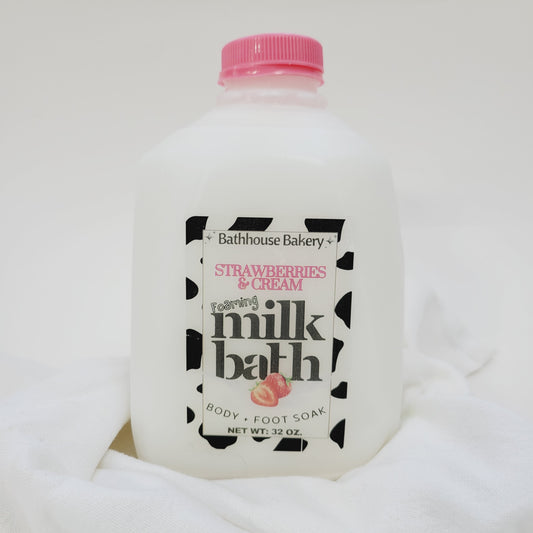 Milk Bath| Bath Soak| Authentic 32 oz squat milk jug!