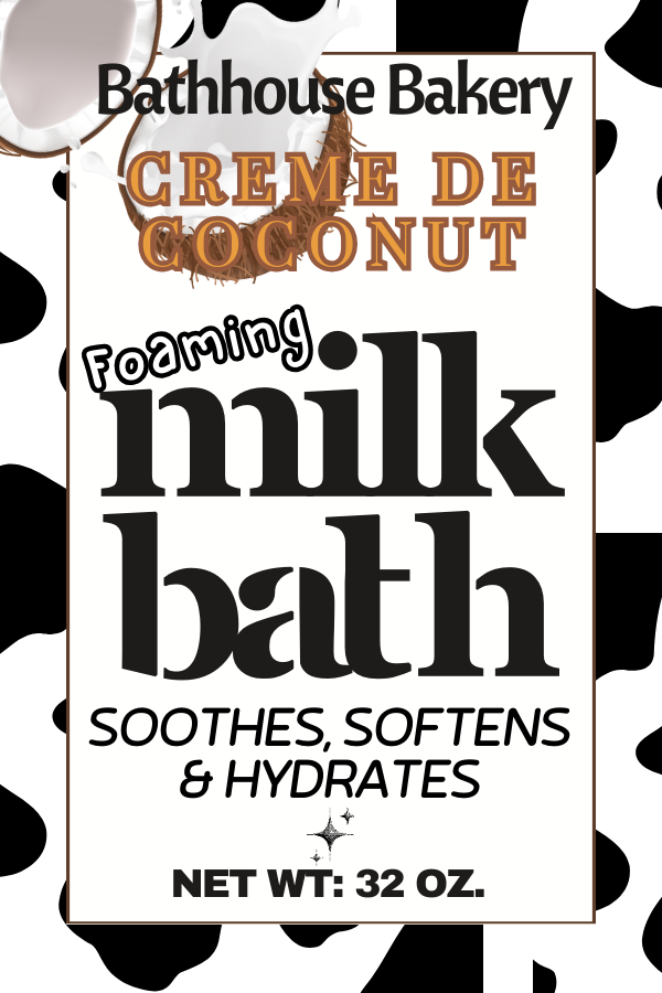 Milk Bath| Bath Soak| Authentic 32 oz squat milk jug!