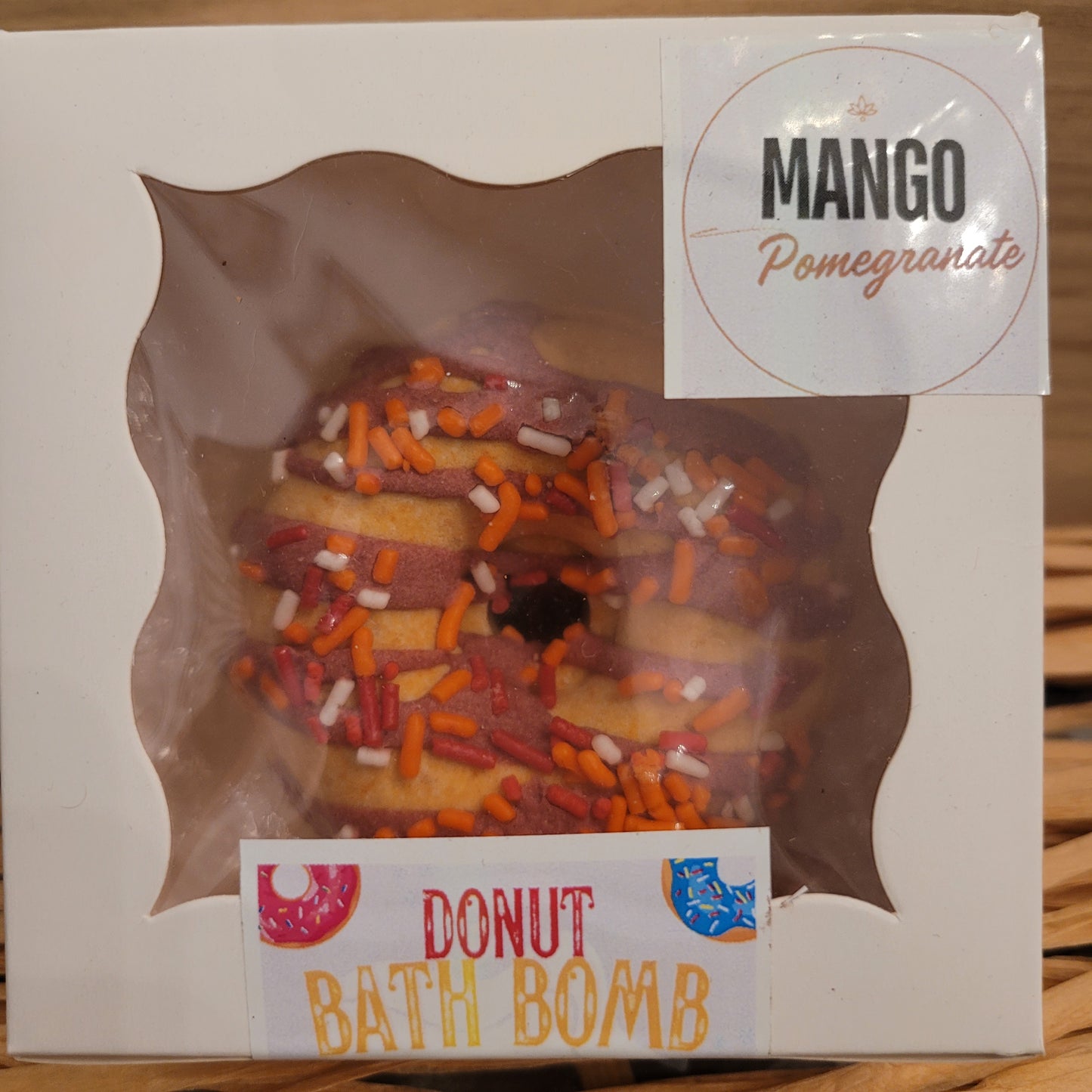 MANGO POMEGRANATE DONUT BATH BOMB FIZZY