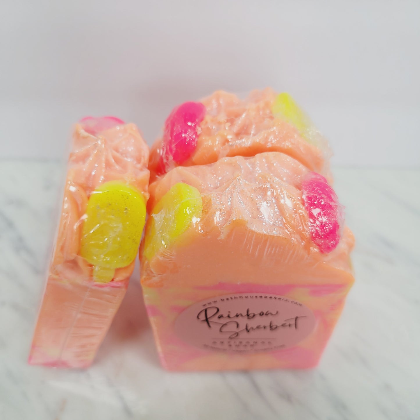 RAINBOW SHERBET GOURMET SOAP SLICE